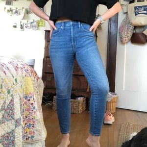 Madewell 10” Skinny High Rise Crop Jeans
